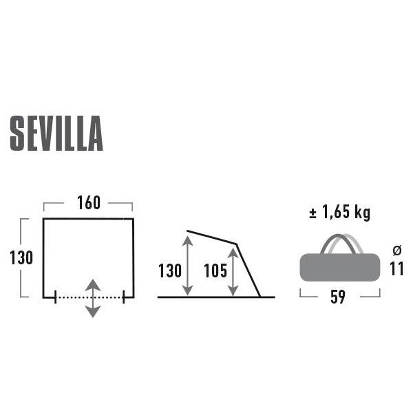 Намет High Peak Sevilla 40 Blue/Grey (10129) 926284 фото