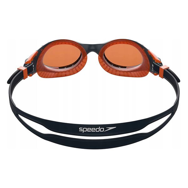 Очки для плавания Speedo FUT BIOF FSEAL DUAL GOG AU черный, оранжевый OSFM 8-11315F984 фото