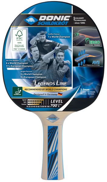Ракетка для настільного тенісу Donic-Schildkrot Legends 700 FSC 734417 фото