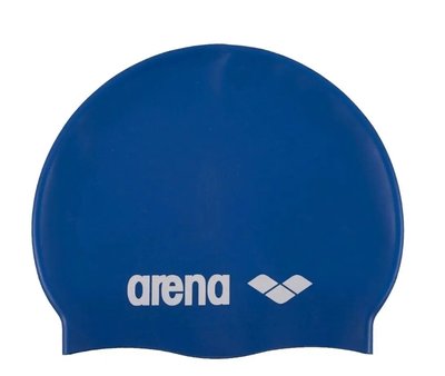 Шапка для плавання Arena CLASSIC SILICONE синій, білий Уні OSFM 91662-077 фото