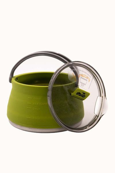 Чайник Tramp 1L силиконовый Olive TRC-125-olive фото