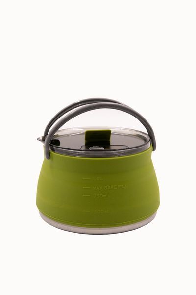 Чайник Tramp 1L силиконовый Olive TRC-125-olive фото