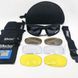 Тактические защитные очки с поляризацией Daisy X7 Black (4 линзы в комплекте) KL-1026 фото 3