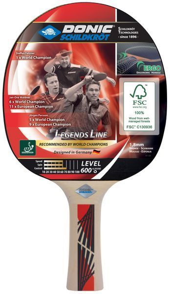 Ракетка для настільного тенісу Donic-Schildkrot Legends 600 FSC 724416 фото