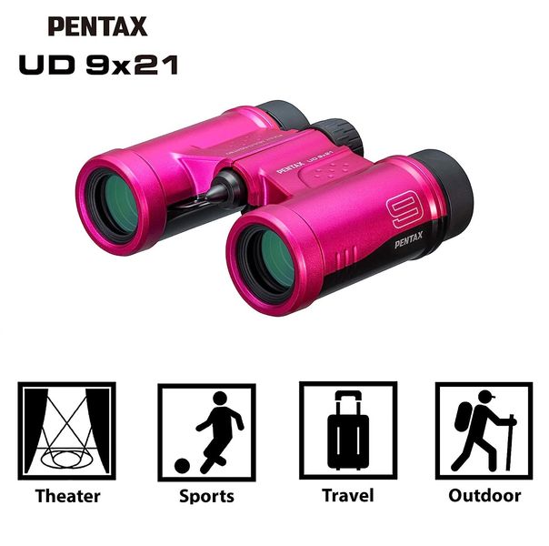 Бінокль Pentax UD 9x21 Pink (61815) 4549212301841 фото