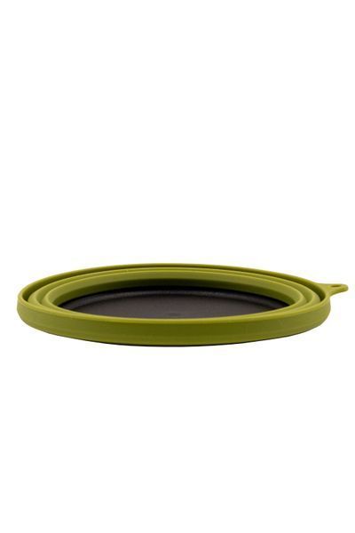 Тарілка TRAMP силіконова з пластиковим дном 550 мл UTRC-123, Зелений UTRC-123-olive фото