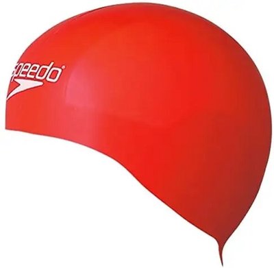 Шапка для плавания Speedo CAN AQUA V CAP AU красный, белый Уни OSFM 8-08775F744 фото