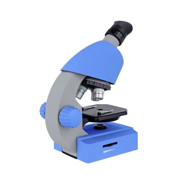 Мікроскоп Bresser Junior 40x-640x Blue з набором для дослідів та адаптером для смартфона (8851300WXH000) 923892 фото