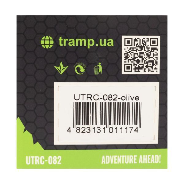 Кружка складана TRAMP силіконова з кришкою 350мл UTRC-082, Зелений UTRC-082-green фото