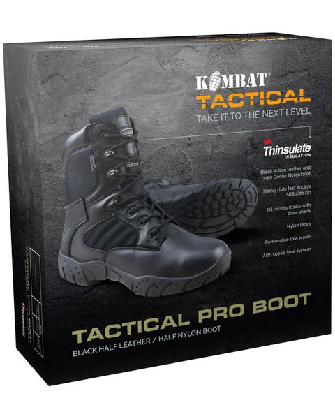 Ботинки тактические KOMBAT UK Tactical Pro Boot 50/50 kb-tpb50-blk-41 фото