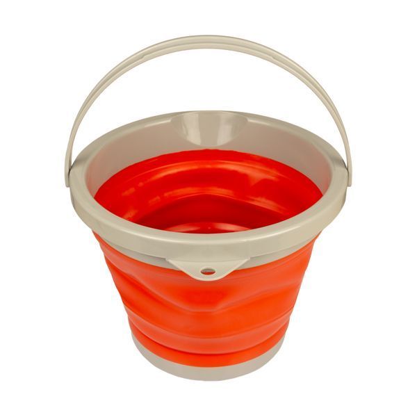 Ведро TRAMP складное силиконовое 5L Оранжевое TRC-092-olive фото