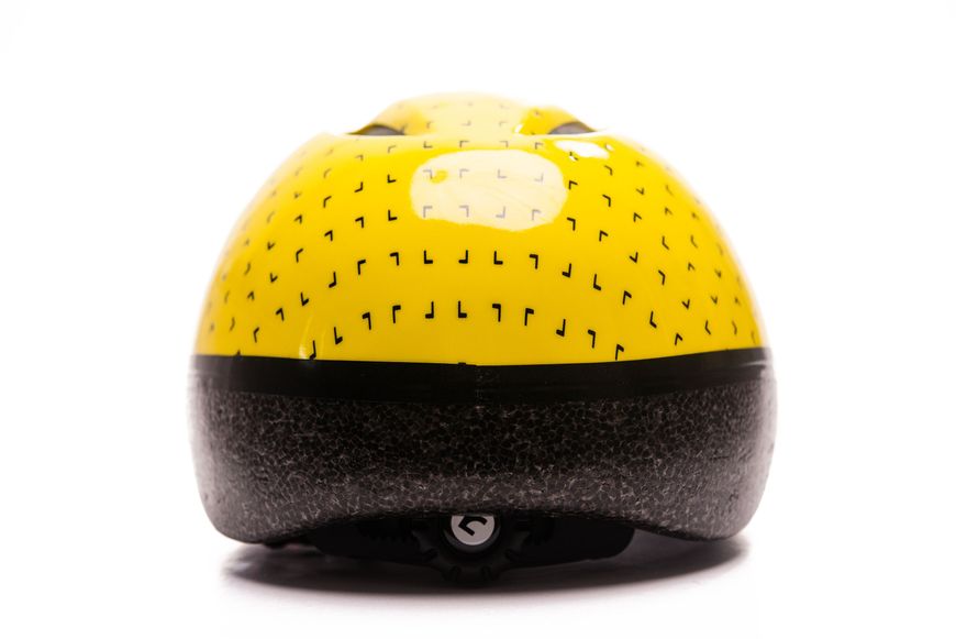 Шлем детский Green Cycle FLASH размер 50-54см желто-черный лак HEL-42-19 фото