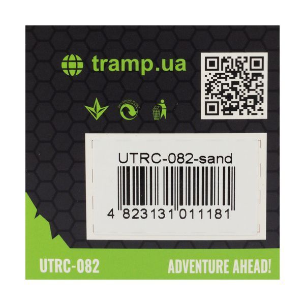 Кружка складана TRAMP силіконова з кришкою 350мл UTRC-082, Пісочний UTRC-082-green фото