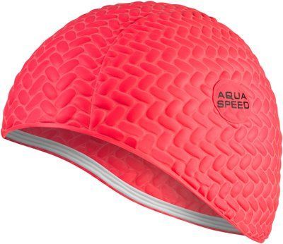 Шапка для плавання Aqua Speed ​​BOMBASTIC TIC-TAC 5723 червоний Жін OSFM 117-31 фото