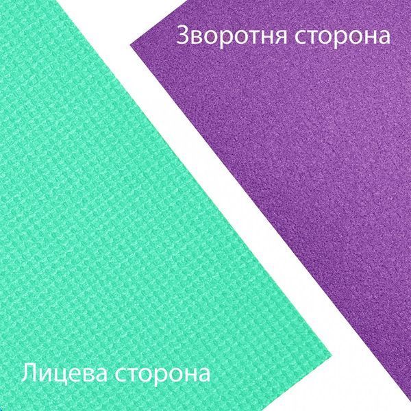 Каремат (коврик) туристический Champion 1800х600х12 зелено-фиолетовый A00223-2 фото