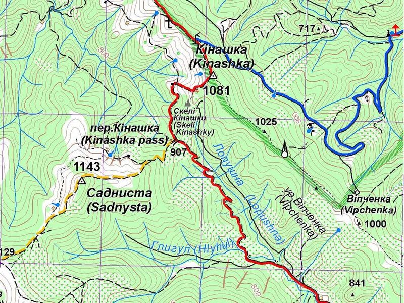 Мапа Стежки та мапи "Буковинські гори" 23157 фото