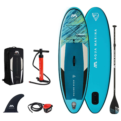 Доска Vibrant-Youth iSUP. 2.44m/10cm. with paddle and safety leash (AQUAMARINA) BT-22VIP фото