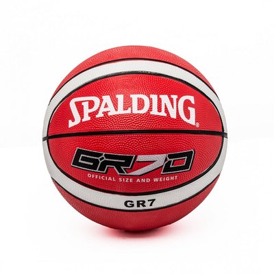 М'яч баскетбольний гумовий Spalding №7 червоний IV-7841SPAR фото