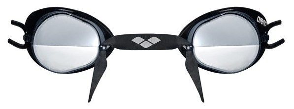Окуляри для плавання Arena SWEDIX MIRROR чорний, сріблястий Уні OSFM 92399-055 фото