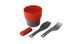 Набір туристичного посуду Robens Leaf Meal Kit Fire Red (690276) 690276 фото 5