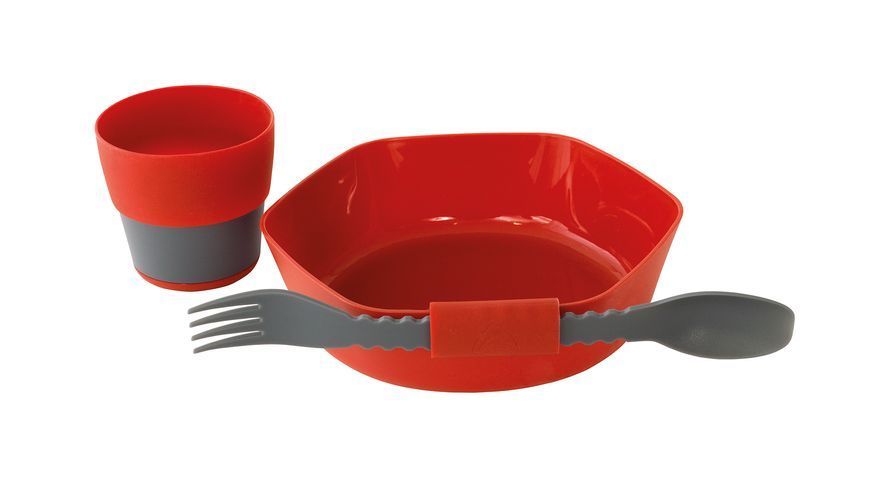 Набір туристичного посуду Robens Leaf Meal Kit Fire Red (690276) 690276 фото