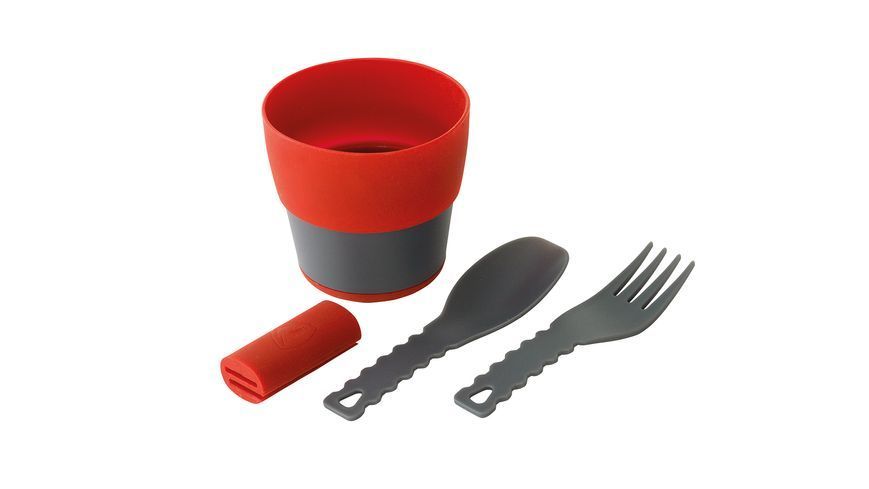 Набір туристичного посуду Robens Leaf Meal Kit Fire Red (690276) 690276 фото