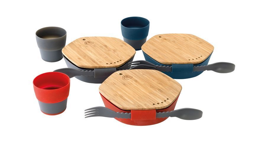 Набір туристичного посуду Robens Leaf Meal Kit Fire Red (690276) 690276 фото