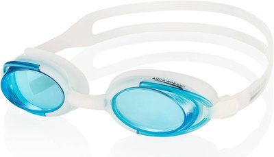 Окуляри для плавання Aqua Speed ​​MALIBU 008-29 білий, блакитний Уні OSFM 008-29 фото