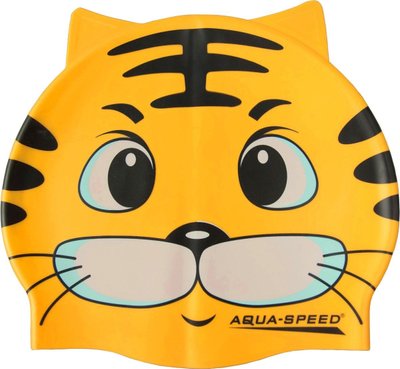 Шапка для плавання Aqua Speed ZOO CAT 5529 жовтий кіт дит OSFM 115-cat фото