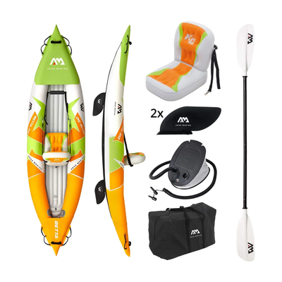 Каяк Betta - Leisure Kayak 1-person. Inflatable deck. Paddle included (AQUAMARINA) BE-312 фото