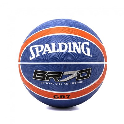 М'яч баскетбольний гумовий Spalding №7 синій IV-7858SPAB фото