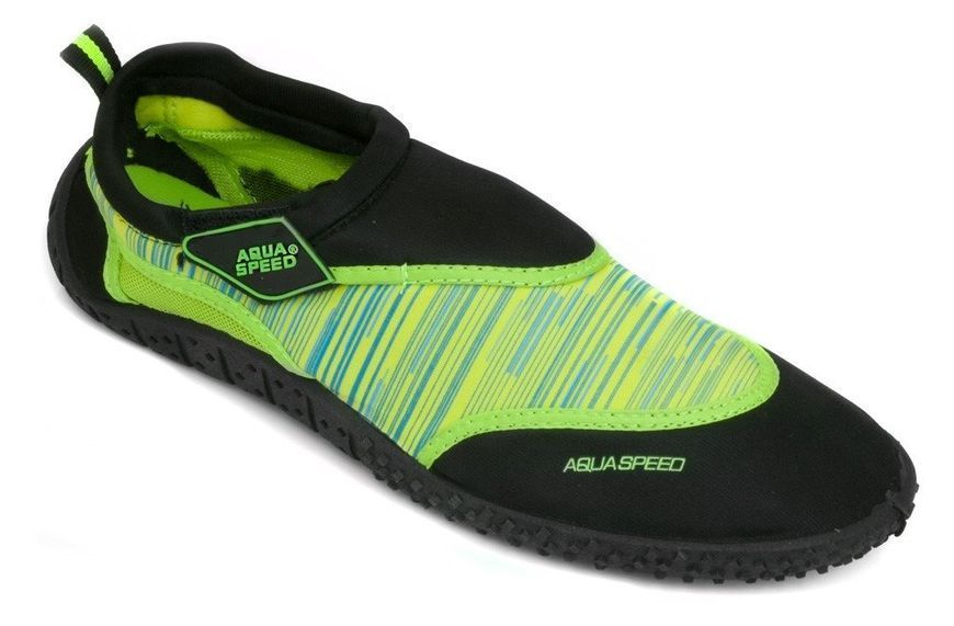 Аквашузи Aqua Speed ​​AQUA SHOE MODEL 2B 6566 чорний, зелений дит 34 673-2B-34 фото