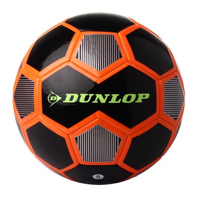 Футбольный мяч Dunlop Football черный+оранжевый D64420-blk фото