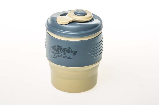 Горнятко складане силіконовеTramp з кришкою 350ml, чорне TRC-082-black фото