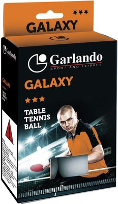 М'ячі для настільного тенісу 6 шт. Garlando Galaxy 3 Stars (2C4-119) 929523 фото