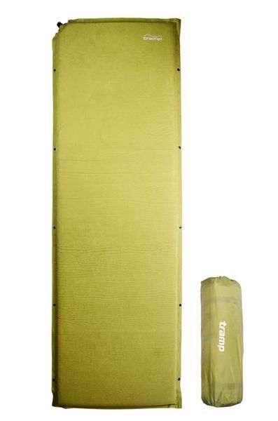 Килимок самонадувний Tramp Comfort з можливістю зістібання олива 194х57х5см TRI-010 фото