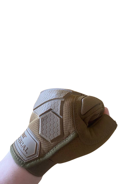 Рукавички тактичні KOMBAT UK Alpha Fingerless Tactical Gloves kb-aftg-coy-s фото