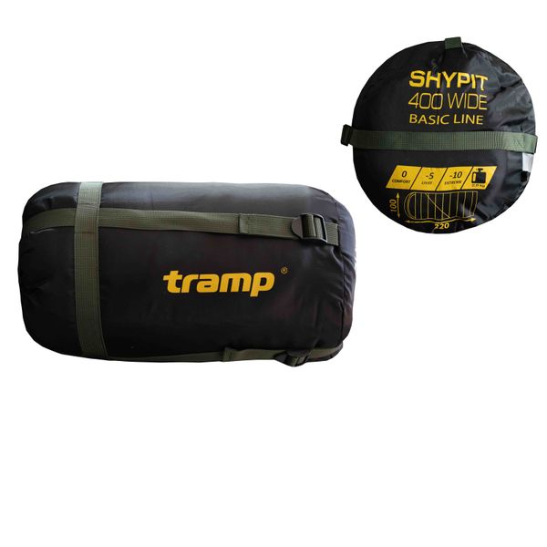 Спальний мішок Tramp Shypit 400XL ковдра з капюш лівий olive 220/100 UTRS-060L UTRS-060L-L фото