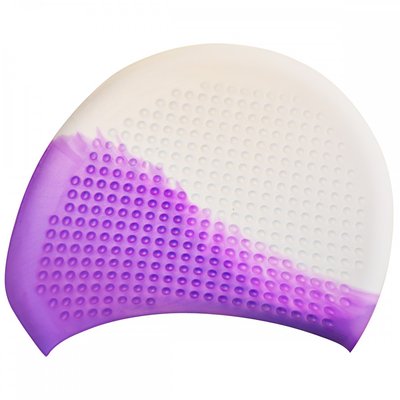 Шапочка для плавання на довге волосся GP-008-white-violet GP-008-white-violet фото
