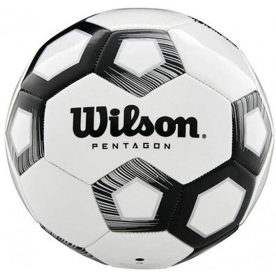 Мяч футбольный Wilson Pentagon white/black size 5 WTE8527XB05 фото
