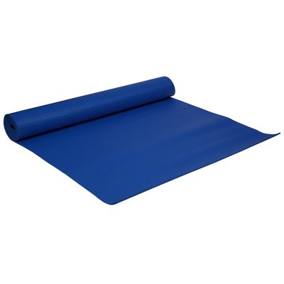 Килимок для йоги та фітнесу 1730х610х4 мм PVC колір синій IV-4345B фото