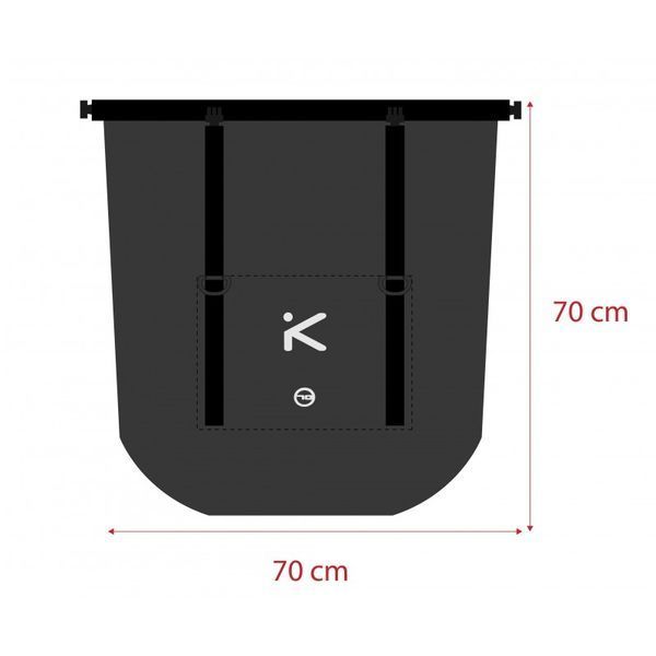 DUFFEL bag 70 L BLACK сумка (Hiko) 80701_BLA фото