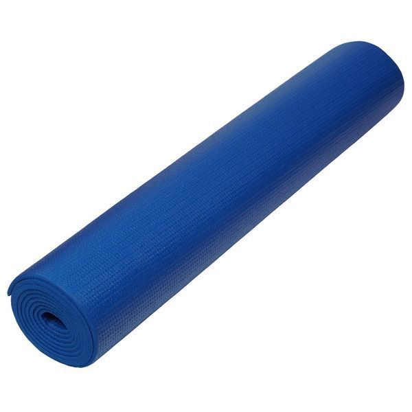 Килимок для йоги та фітнесу 1730х610х4 мм PVC колір синій IV-4345B фото