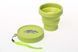 Стакан складаний силіконовий Tramp з кришкою 180ml, зелений TRC-083-olive фото 3