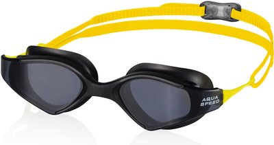 Окуляри для плавання Aqua Speed BLADE 6133 чорний, жовтий Уні OSFM 059-18 фото