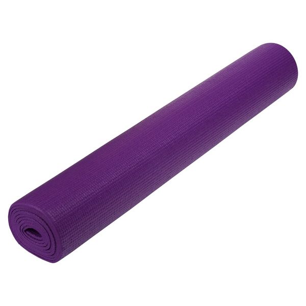 Килимок для йоги та фітнесу 1730х610х4 мм PVC колір фіолетовий IV-4352V фото