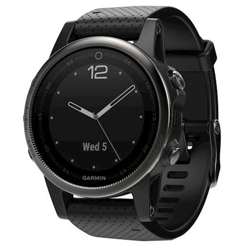 часы Garmin Fenix 5s plus SSapphire, Black w black band 24038 фото
