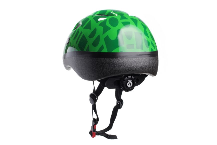 Шлем детский Green Cycle FLASH размер 48-52см зеленый лак HEL-53-61 фото