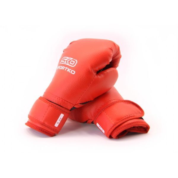 Рукавички боксерські дитячі 6 OZ Sportko 6-8 років колір червоний SP-716OZPD2 фото