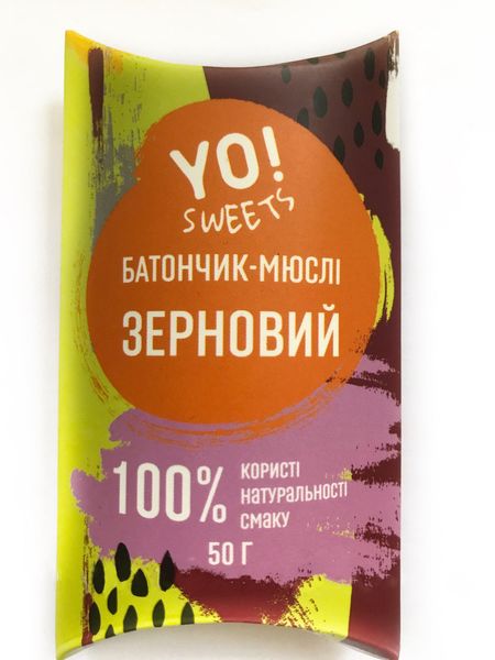 Батончик YO Sweets "Зерновий" 23109 фото